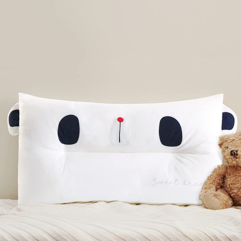 Choc chick Toddler Pillow20X12Inches Machine Washable Soft Hypoallergenic Kids PillowsChild Cute Animal Design Perfect Toddler Pillows for Sleeping Panda