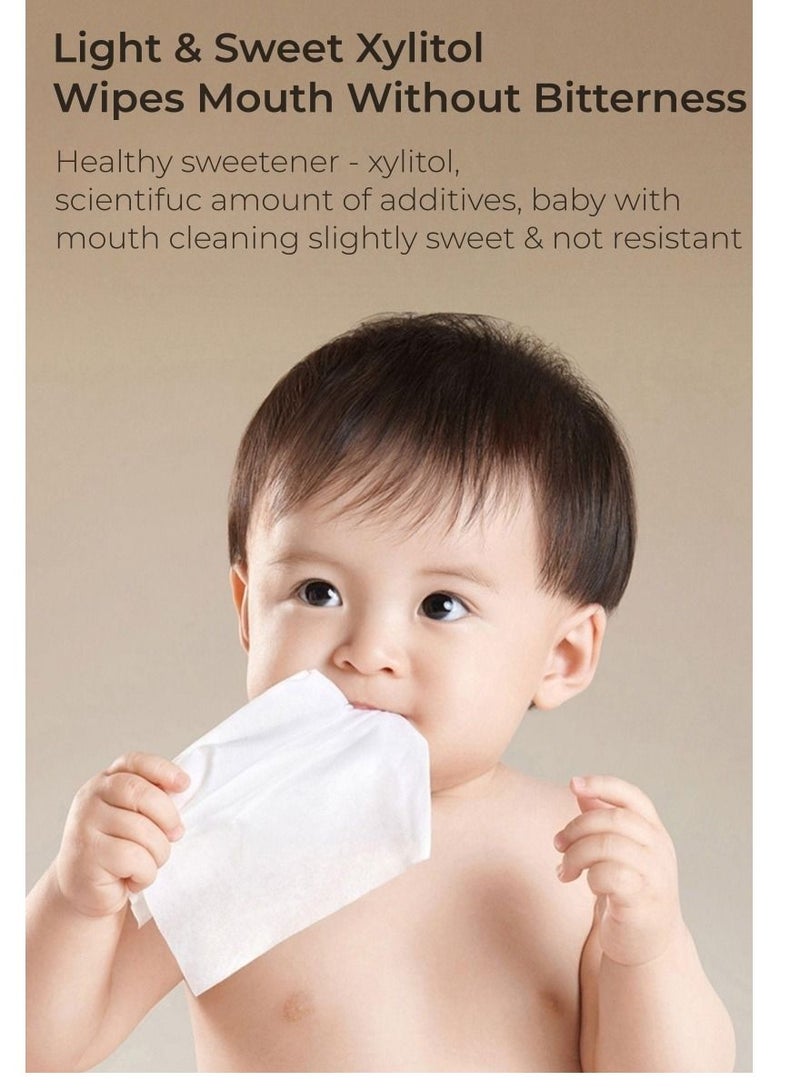 SEEDNUR Baby Wet Wipes, 20 Sheets Pack, 15 x 20 cm Large Size, Gentle & Moisturizing, Safe for Babies and Family Use, Soft Disposable Cleaning Wipes，Suitable for home, travel, stroller, and diaper bag - Image 2