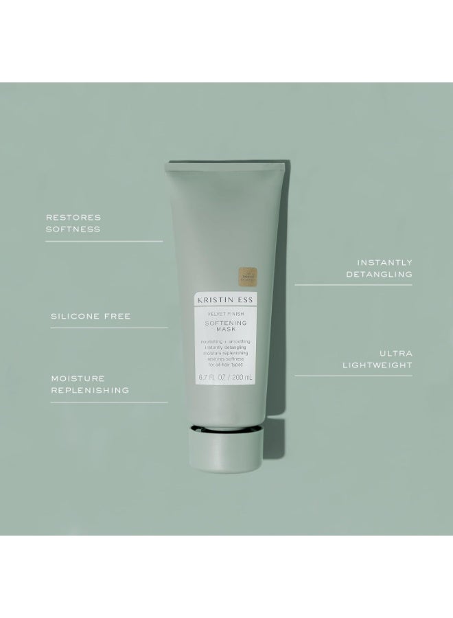 Kristin Ess Kristin Ess Softening Deep Conditioning Hair Mask - Hydrate + Detangle, Dry Damaged Hair - 6.7 fl oz - Image 2