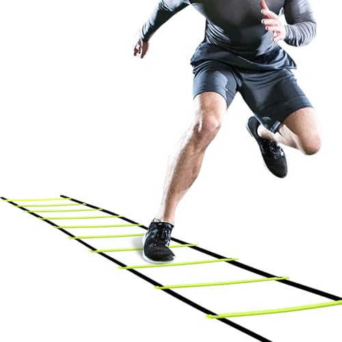 GHB Pro Agility Ladder Agility Training Ladder Speed 12 Rung 20ft with Carrying Bag - Image 1