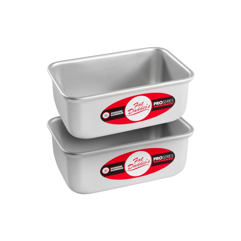 Fat Daddio's Fat Daddios BP56402PK Anodized Aluminum Bread Loaf Pan 55 x 3125 x 2375 inch Set of 2 - Image 2