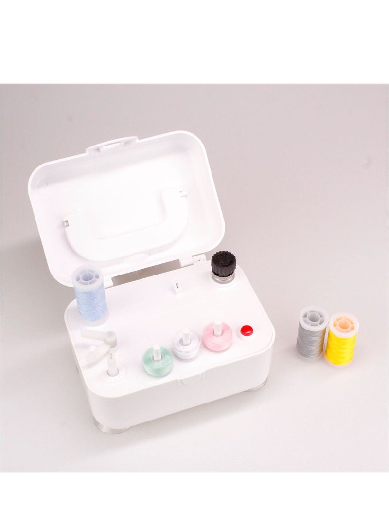 Captaintech Portable Electric Bobbin Winder for Sewing Machines Automatic with Dual Bobbin Fixing USB Battery Powered - Image 1