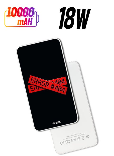 10,000 mAh Super Fast Charging Ultra Compact Power Bank with Quick Charge & Power Delivery, Portable Charger For iPhone and Android Error (2)