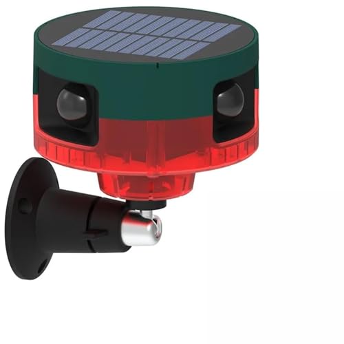 Quick Sense | Solar Outdoor Motion Sensor Alarm with 360° Detection | 130dB Siren | Dog Barking & Gunshot Sounds | 13 Alert Tones | Recording | Remote Control | USB | Pack of 1 - Image 1