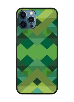 Stylizedd Rugged Black edge case for Apple iPhone 12 Pro Slim fit Soft Case Flexible Rubber Edges Anti Drop TPU Gel Thin Cover - Geometric Reflections  - Image 1