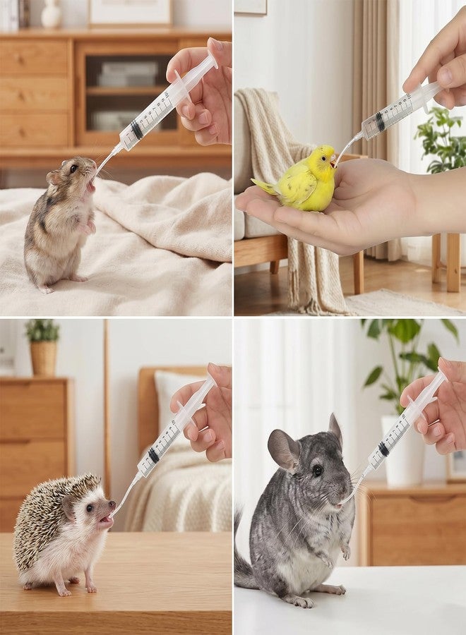 HaiFafafaing Baby Bird Feeding Syringes, 4 Pcs 10ml+20ml+60ml with 12 Soft Tubes for Birds, Cats, Dogs, Small Animals, Reusable Plastic Syringe for Milk, Water, Liquid Food - Image 5