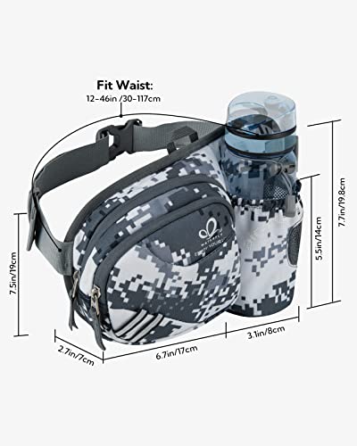 WATERFLY Fanny Pack Waist Bag Waist Pack for Women Men with Water Bottle Holder Hiking Fanny Pack for Running Walking DogWalking Travel Cycling - Image 3