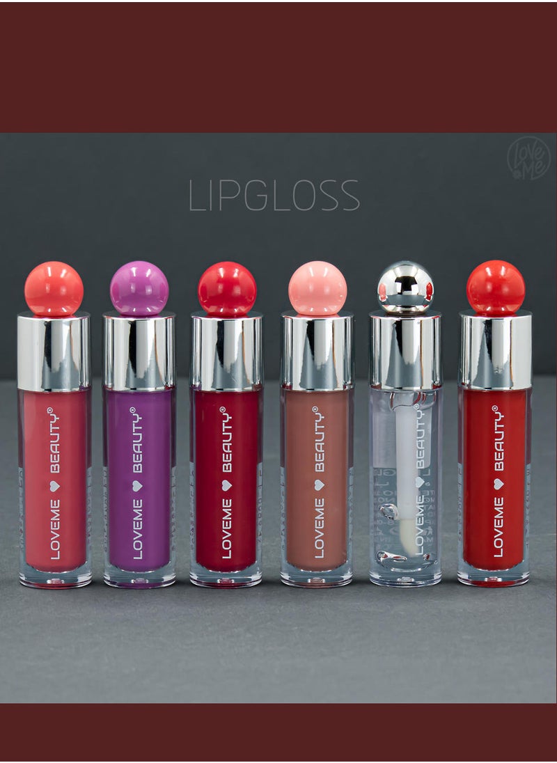 LOVEME BEAUTY A Set Of 6 Lip Gloss Colors To Polish The Lips And Give Them More Prominent Volume 