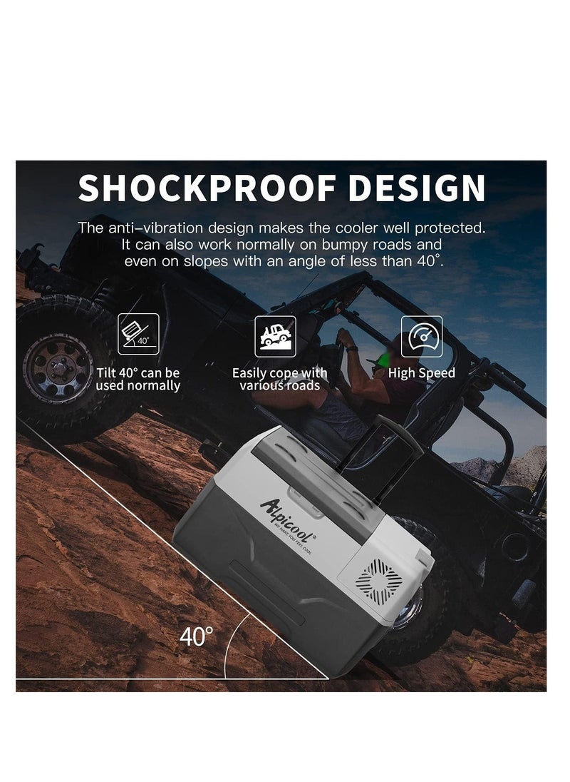 Alpicool - 40L Wheeled Refrigerator for Cars and Homes 635*392*526 mm - Image 1