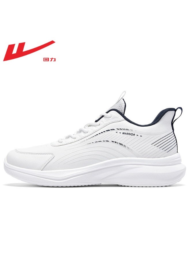 Warrior Men’s White Casual Sneakers Lightweight Breathable Fashion Sports Shoes 43SIZE - Image 1