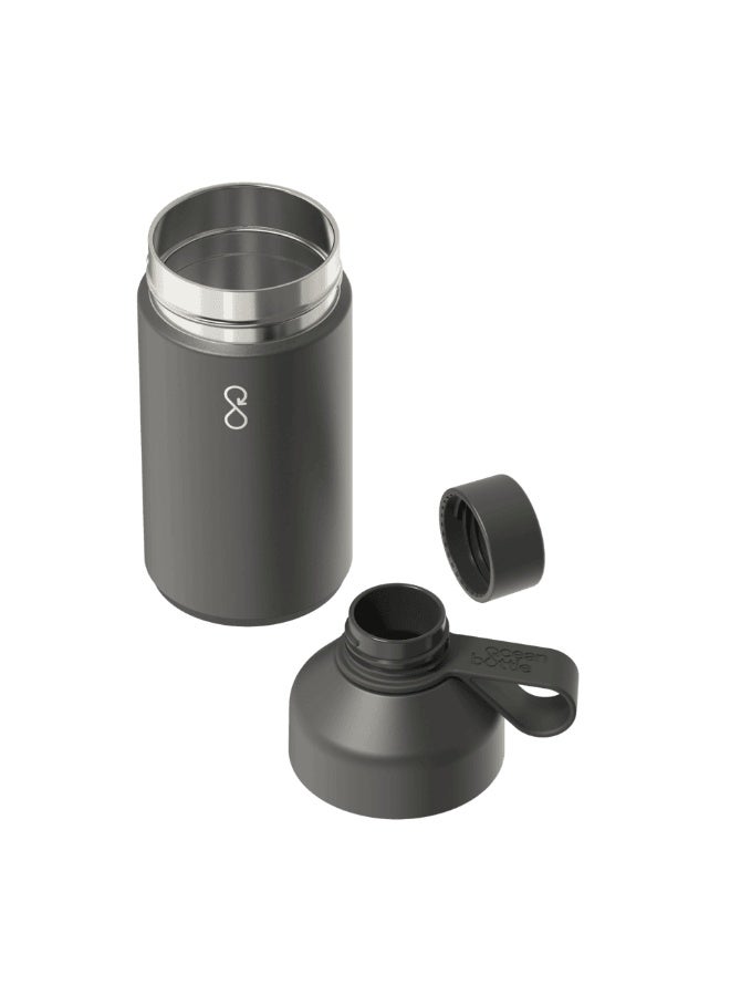 Ocean Bottle Premium 750ml Recycled Stainless Steel Water Bottle – Vacuum Insulated Leak-Proof Reusable Eco Friendly Drink Bottle for Cold & Hot Beverages, Dishwasher Safe, Sustainable Ocean Plastic Impact Design (Obsidian Black) - Image 3