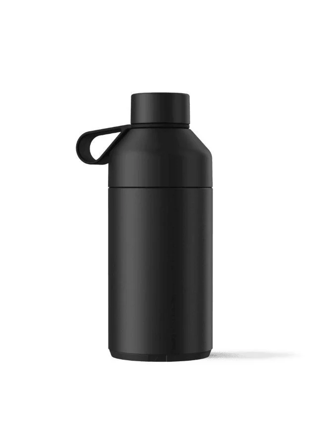 Ocean Bottle Premium 750ml Recycled Stainless Steel Water Bottle – Vacuum Insulated Leak-Proof Reusable Eco Friendly Drink Bottle for Cold & Hot Beverages, Dishwasher Safe, Sustainable Ocean Plastic Impact Design (Obsidian Black)