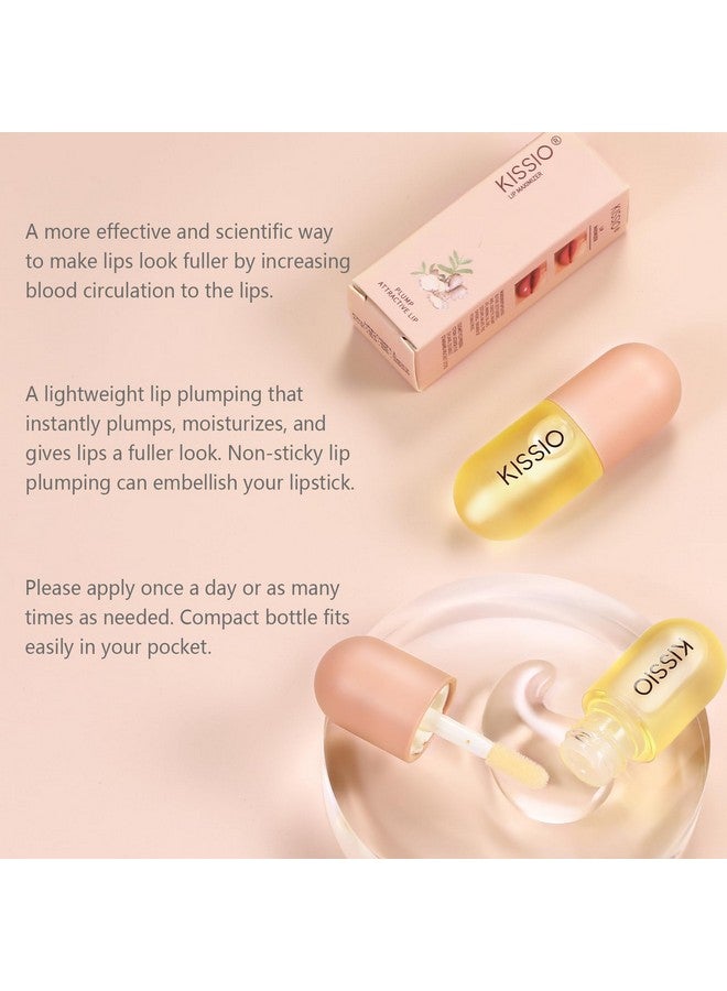 KISSIO KISSIO Lip Plumper,Natural Lip Plumper for Day Use,Lip Plumping Gloss Make Lips Fuller and Moisturizing 5.5ml,Lip Mask,Hydrating & Reduce Fine Lines,Beautiful Fuller - Image 2