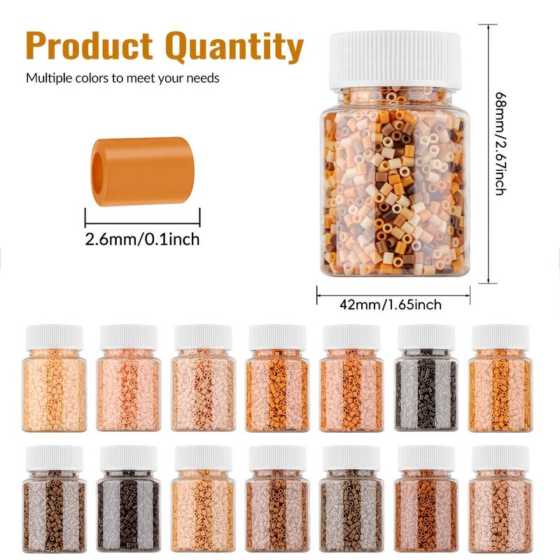 2100pcs 2 6mm Melting Beads Kit Multi Series 3D Pixel Puzzle Crafting Decorations - Image 4