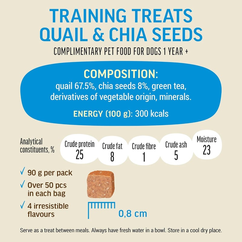 Dog Fest Training Treats Quail & Chia Seeds 90g - Image 4