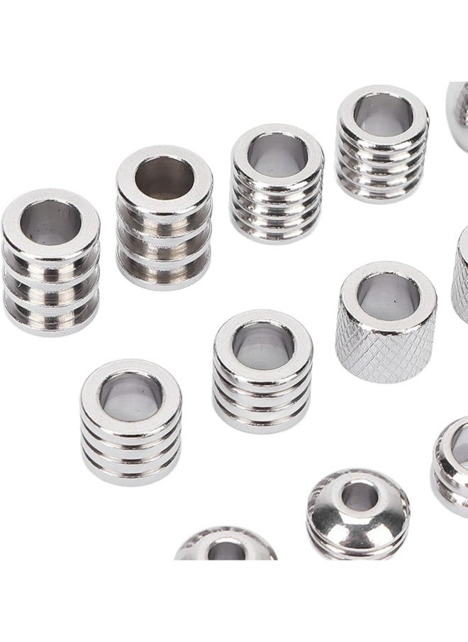 Generic - 18PCS Hair Beard Beads, Braiding Beads, Stainless Steel Dread Beads, Viking Hair Beads to Fit Your Beard and Braid Hair for Men and Women - Image 1