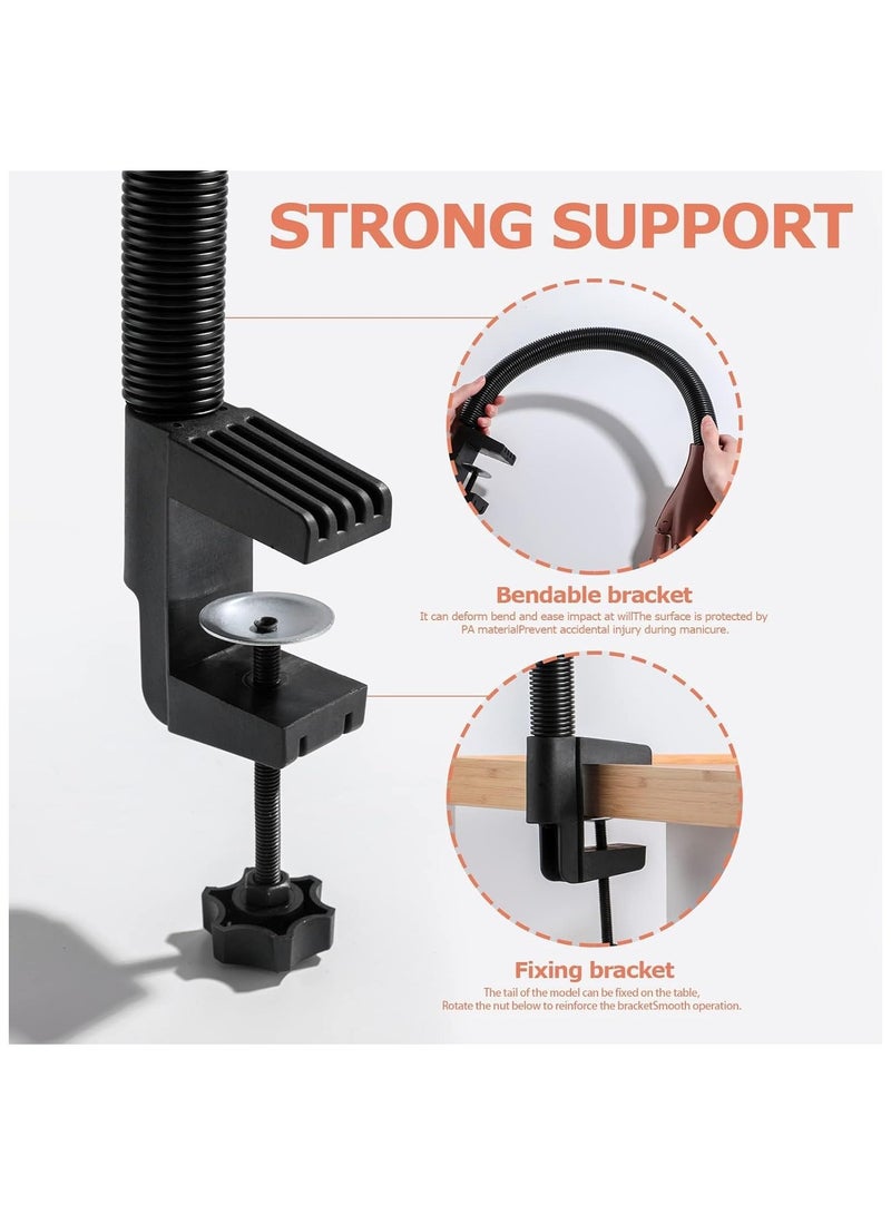 general Nail Training Hand with 100Pcs Nail Tips for Acrylic Nails Adjustable Fake Hands for Nail Practice Kits Nail Display Manicure Movable Nail - Image 5