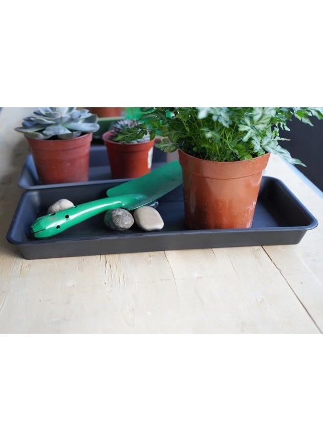 VUWEZ Rectangle Plant Tray, Plant Drip Tray, Plant Pot Saucers, Plant Germination Trays, Plant Saucers - Image 5