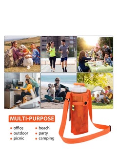 Y&D Water Bottle Holder, Carrier, with Adjustable Shoulder Strap Beach Bag Sling Dog Sleeve for Sports Gym Hiking Camping Walking  - Image 5