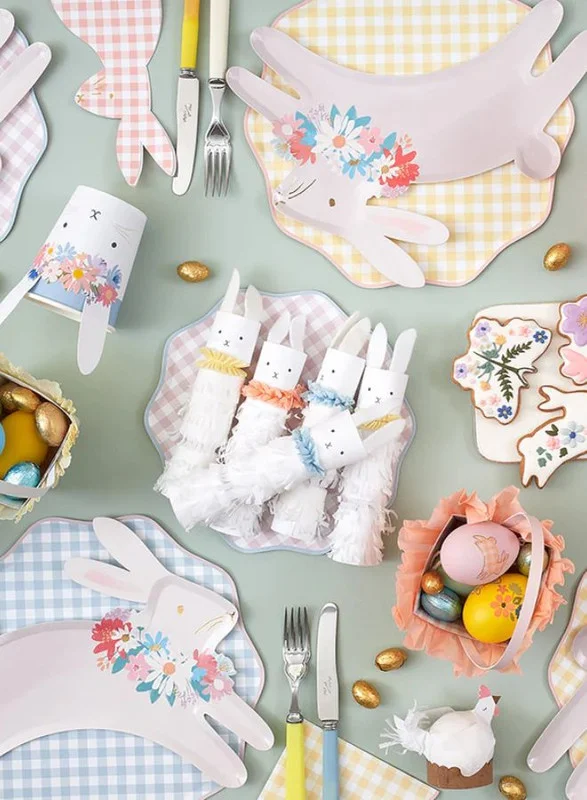 ميري ميري Gingham Dinner Plates