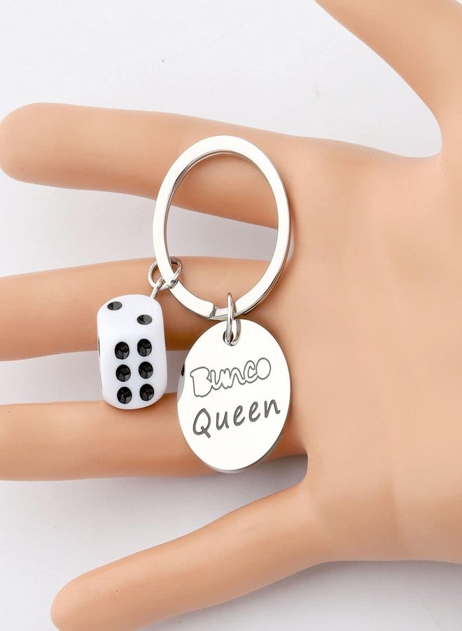 اكتاب سلسلة مفاتيح لعبة النرد المضحكة من AKTAP، مجوهرات نرد ثلاثية الأبعاد، هدية ملكة لعبة Bunco لمحبي الكازينو (سلسلة مفاتيح ملكة لعبة Bunco) - Image 5
