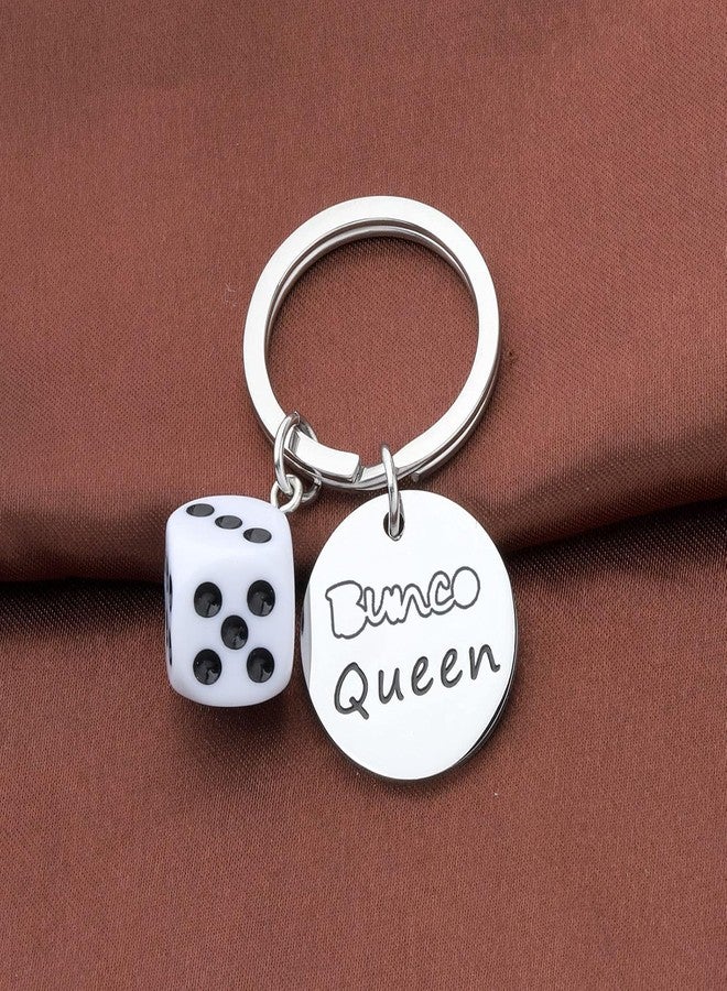 اكتاب سلسلة مفاتيح لعبة النرد المضحكة من AKTAP، مجوهرات نرد ثلاثية الأبعاد، هدية ملكة لعبة Bunco لمحبي الكازينو (سلسلة مفاتيح ملكة لعبة Bunco) - Image 4