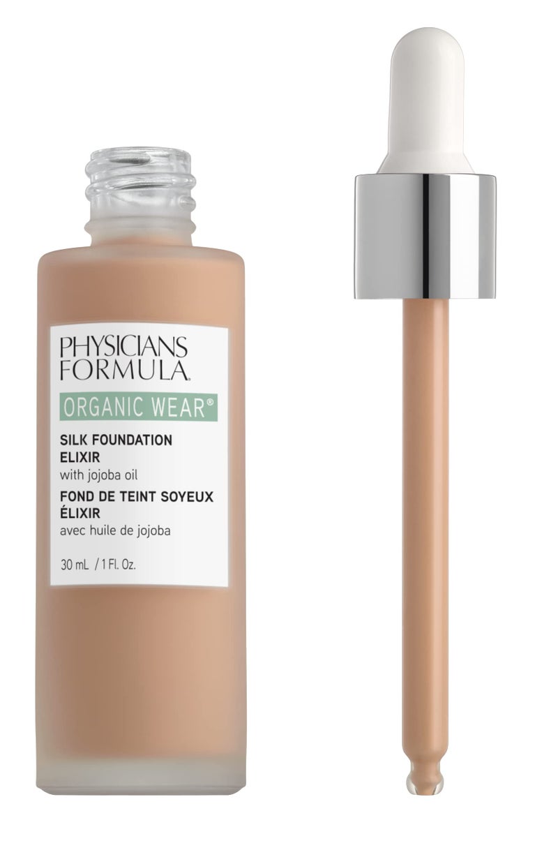 Physicians Formula Organic Wear All Natural Liquid Foundation Elixir Light, Full Coverage | Dermatologist Tested, Clinicially Tested - Image 3