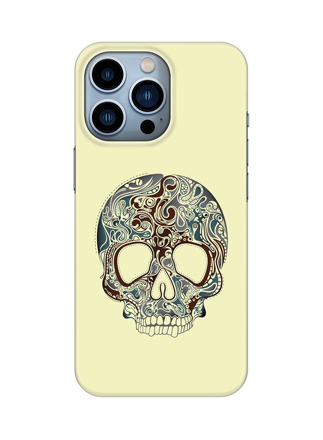Stylizedd Case for iPhone 15 Pro Slim Snap Classic Series Mobile Cover Hard PC Shield Matte Finish Phone CasePrint - Skully Tattoo - Image 1