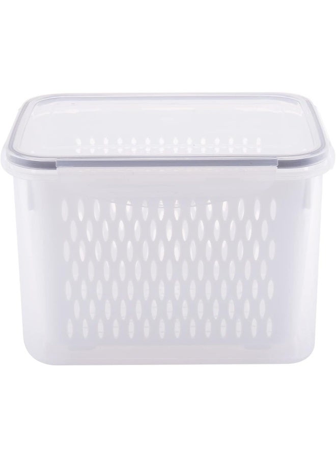 AKDC Storage Box W/Drainer Clear, greyM220 - Image 1