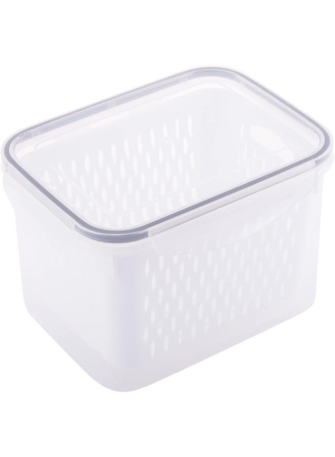 AKDC Storage Box W/Drainer Clear, greyM220 - Image 2