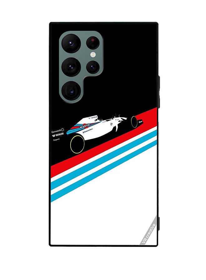 VR CREATIVE Protective Case Cover For Samsung Galaxy S22 Ultra 5G Martini Formula 1 Design Multicolour - Image 1