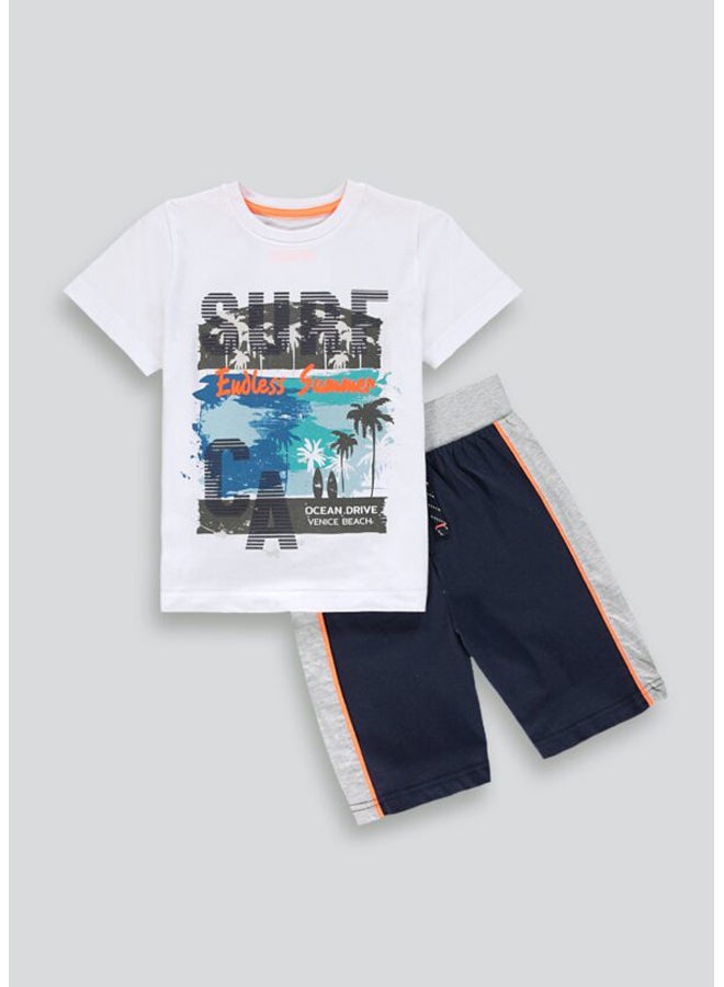 Boys Surf Short Pyjama Set