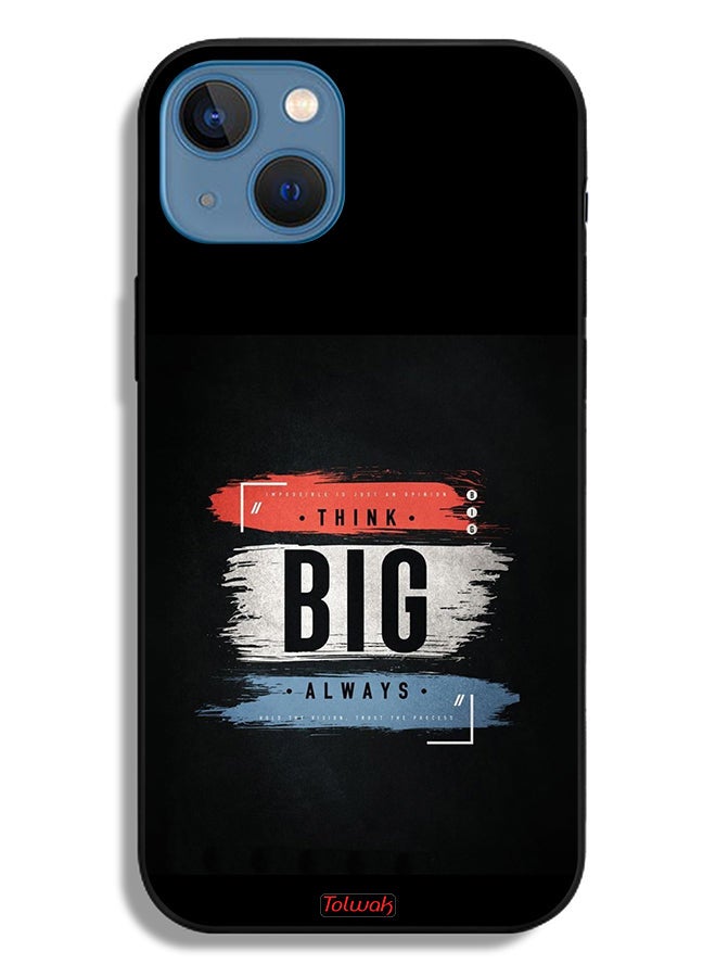 Tolwak Apple iPhone 13 Protective Case Think Big Always - Image 2