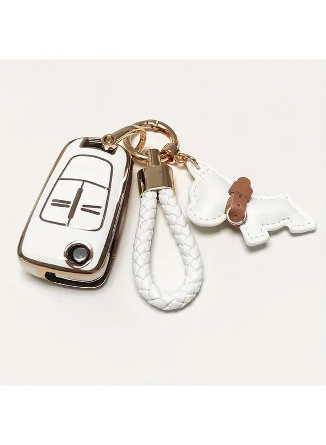 Green Smart Key Case Cover Shell Fob For Opel Astra Corsa Insignia Vectra Signum With Keychain - Image 4