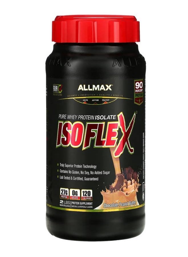 Allmax Pure Whey Protein Isolate Chocolate Peanut Butter 2 lbs 907 g  - Image 1
