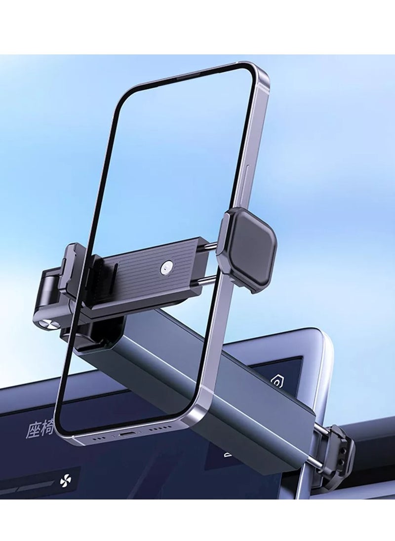 ELTRAZONE - Airplane Phone Mount Travel Essential 360° Rotating Foldable Pocket-Sized Stand for Airplane Seat Back Tray Table, Car Back Seat, and Trunk - Image 1