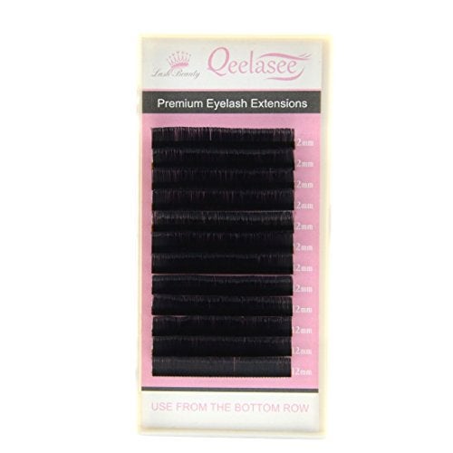 Qeelasee Ellipse Eyelash Extension 0.15 D Curl 15mm Flat Eyelashes False Mink Individual Eyelash Extension Professional Salon Used Black Mink False Lashes Mink Lashes Extensions - Image 3