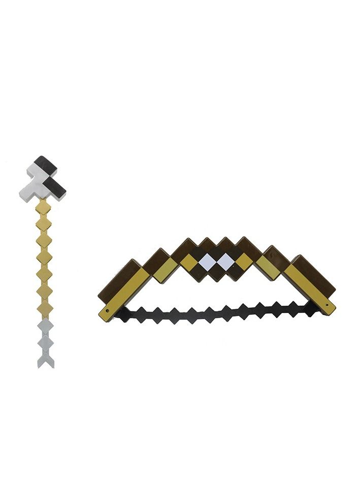 Minecraft Transformer Diamond and Sword Pickaxe Magic Bow and Arrow Kids Toys  - Image 1