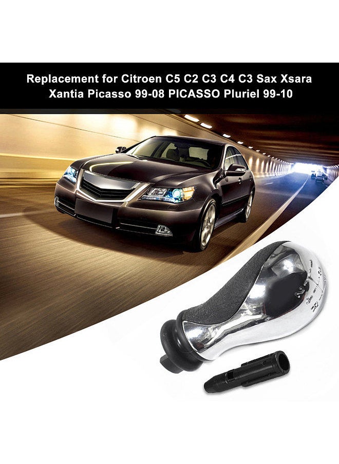 Generic - Car Gear Shift Knob 5 Speed Manual Replacement for Citroen C5 01-08 Xsara Picasso 99-08 - Image 1