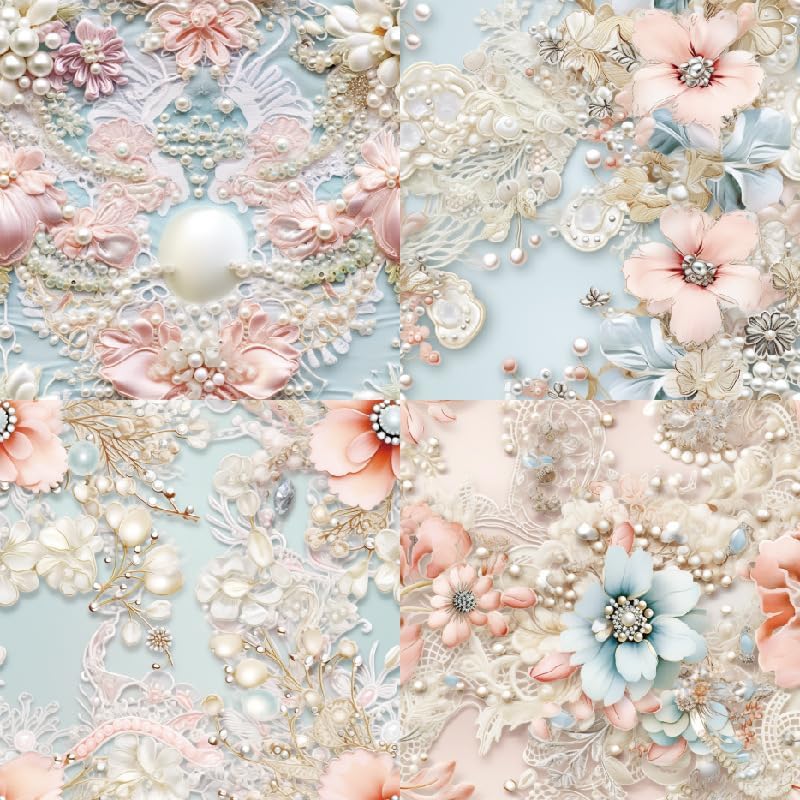 DESEACO Premium 6x6 Inch Single-Sided Scrapbook Paper Pad - Perfect for Crafting, Decorative Projects and Card Making - 24 Sheets & 12 Elegant Patterns - Image 3