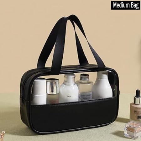 Keetly Cosmetic Bag 3 Pack Makeup Bag  Travel Cosmetic Bags with Handle  Waterproof Toiletry Bag  Portable Organizer  Storage Bag Set for Women - Image 3