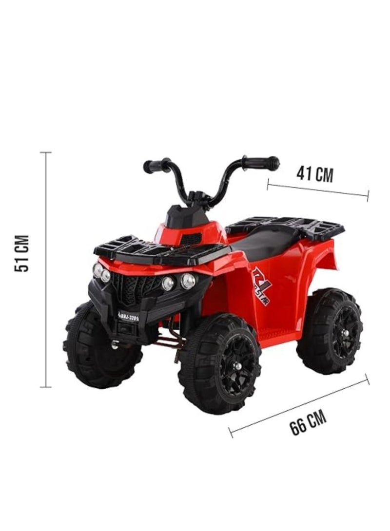4 Wheeler for Kids Quad, 6V5 AMP Battery Operated Electric Motorbike, Toddler Ride on 4 Wheeler Electric Car for Kids Age 3-7 Red - Image 2