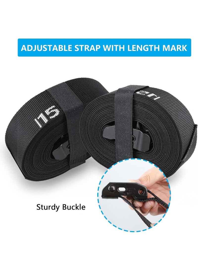 ZILLEEN حلقات الجمباز حلقات الجمباز حلقات الجمباز الأولمبية مع حزام قبضة، أشرطة وعلامات إبزيم قابلة للتعديل، حلقات تدريب لكامل الجسم... - Image 2