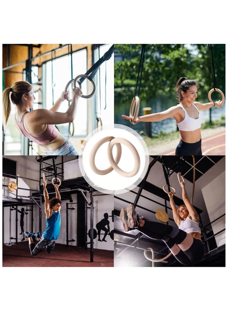 ZILLEEN حلقات الجمباز حلقات الجمباز حلقات الجمباز الأولمبية مع حزام قبضة، أشرطة وعلامات إبزيم قابلة للتعديل، حلقات تدريب لكامل الجسم... - Image 4
