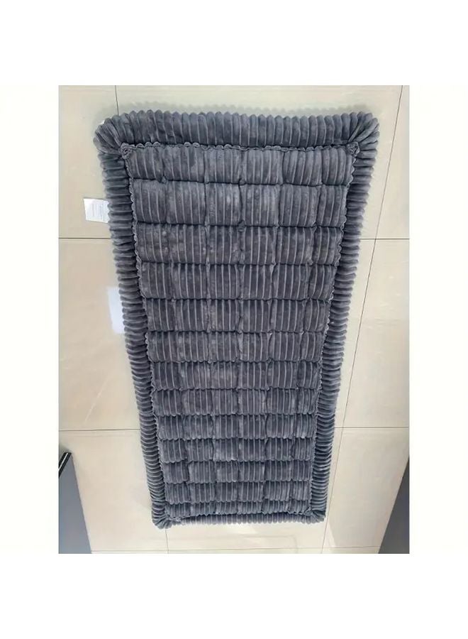 Grey Pet Car Seat Cover For Back Seat 60x130 Soft Non Slip Dog Travel Bed - Image 4