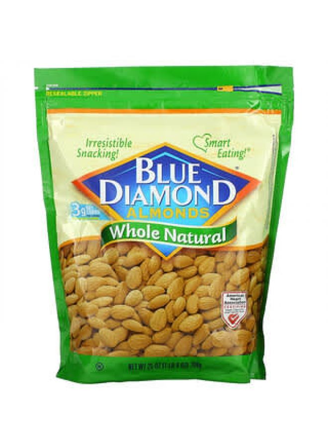 Blue Diamond Blue Diamond, Almonds, Whole Natural, 25 oz (709 g)  - Image 2