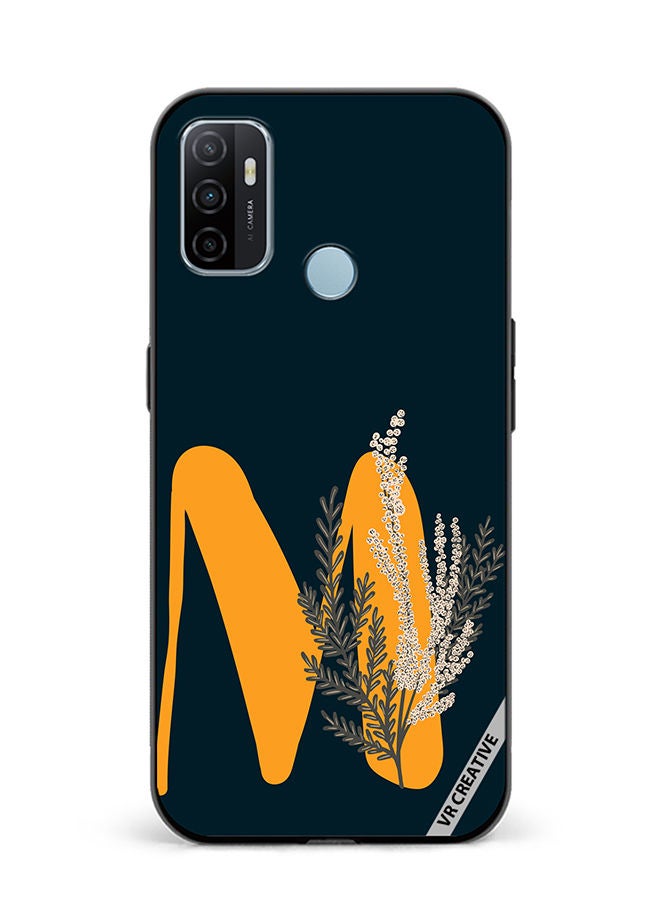 VR CREATIVE Protective Case Cover For Oppo A53 Alphabet M(113) Design Multicolour - Image 1