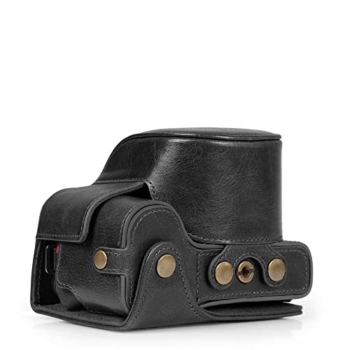 MegaGear Ever Ready Genuine Leather Camera Case Compatible with Nikon Z30 1650mmBlack - Image 3
