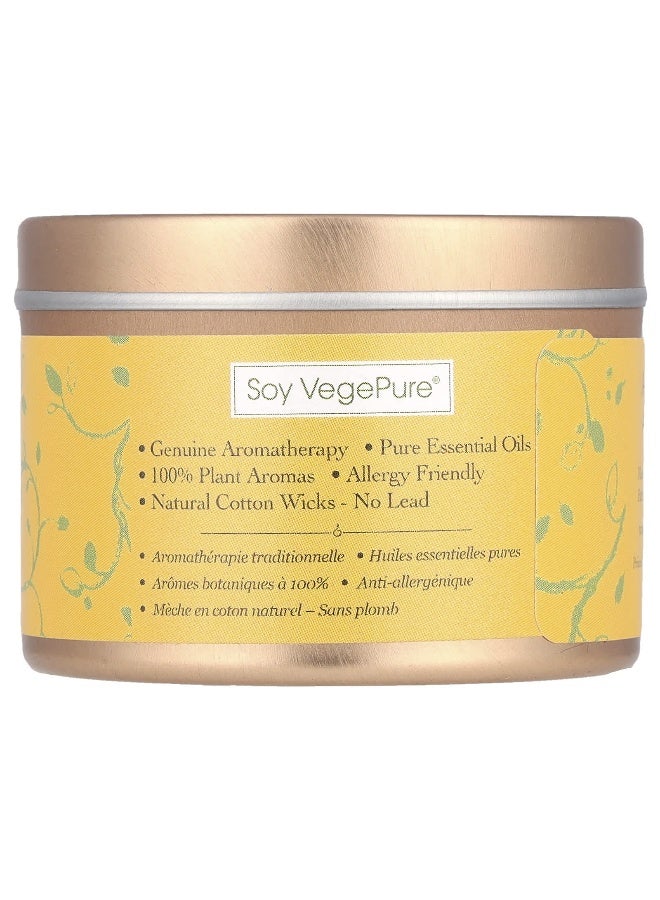 Aroma Naturals Aroma Naturals, Soy VegePure®, Travel Tin Candle, Relaxing, Lavender & Tangerine, 2.8 oz (79.38 g)  - Image 2