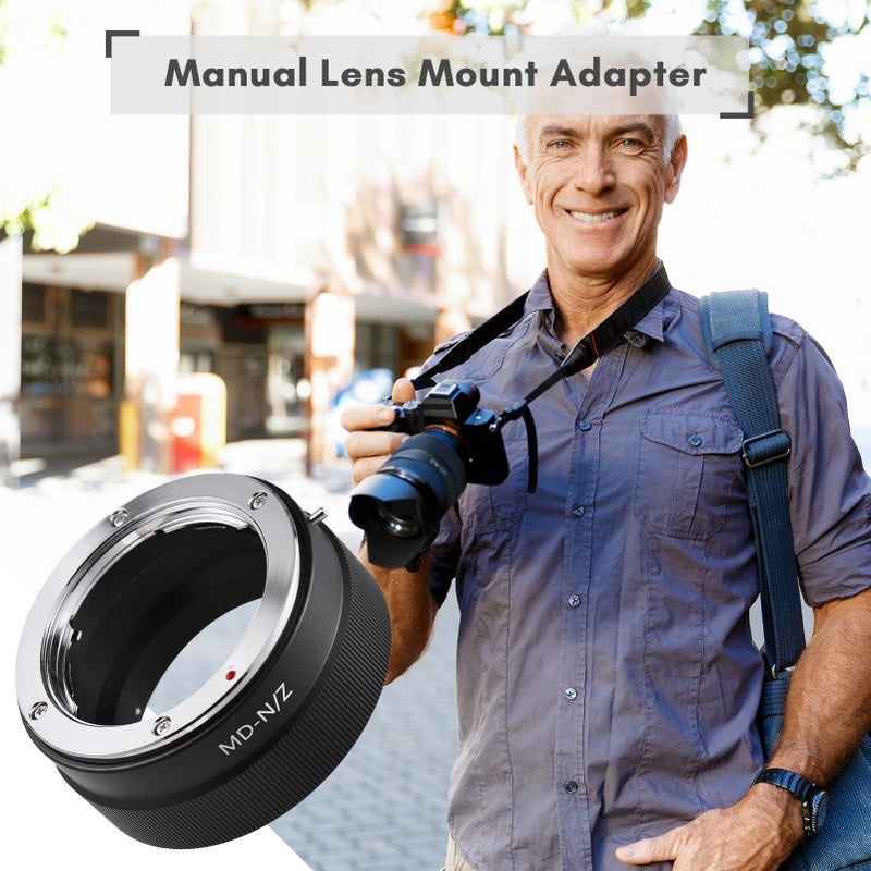حلقة محول وثبة عدسة يدوية من سبائك الألومنيوم لعدسات وثبة مينولتا MD MC إلى كاميرا بدون مرآة Nikon Z5/Z6/Z7/Z50 من نوع وثبة Z - Image 5